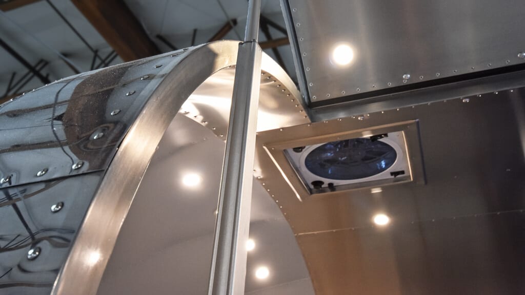 Custom Airstream Service window