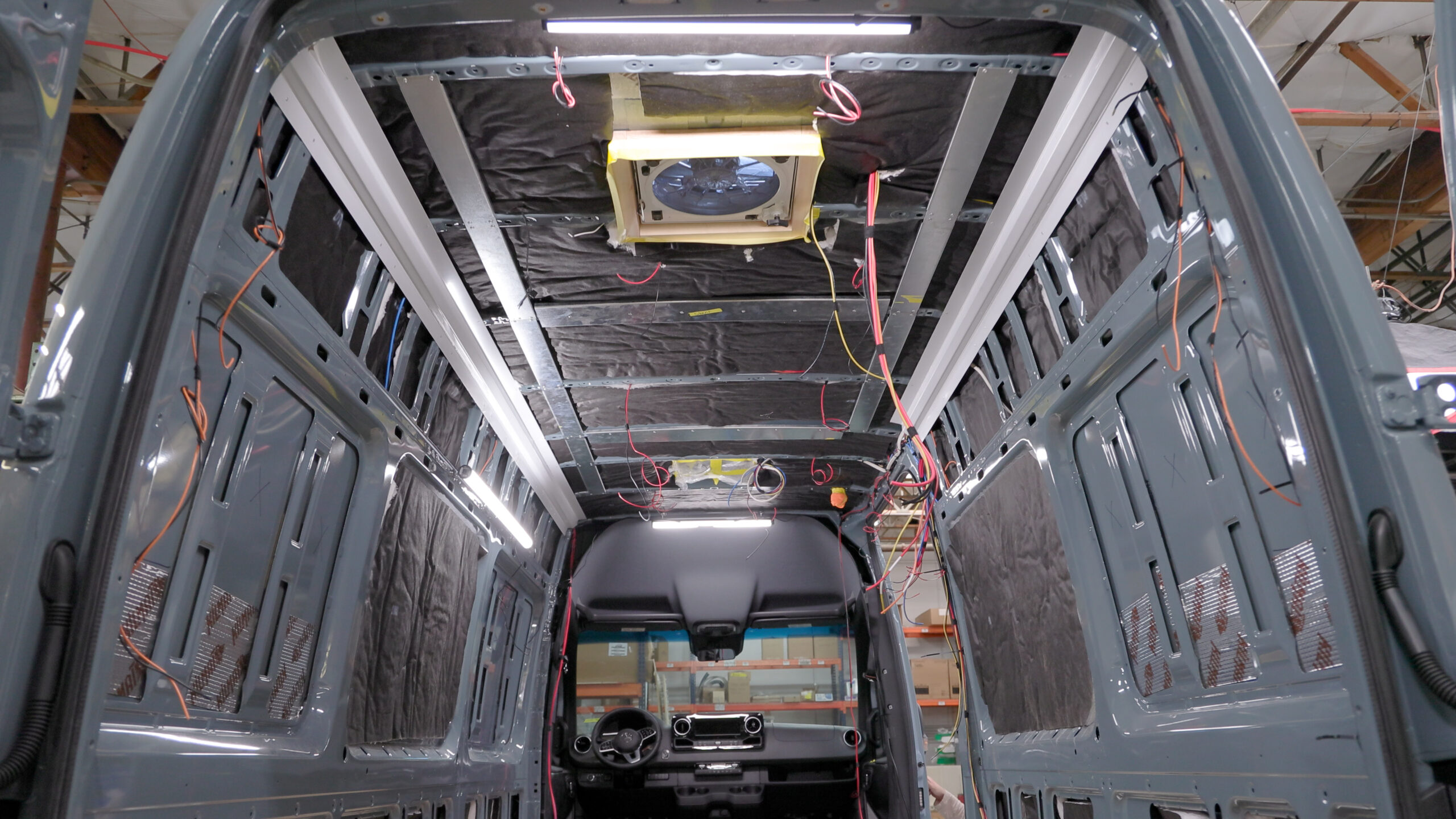 SAGA Van Interior Electrical Harness, roof braces and channels